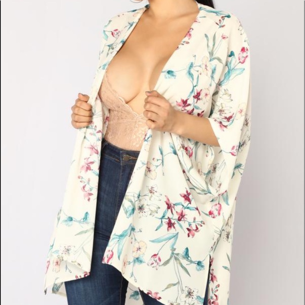 Fleur Kimono- Ivory